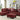 Pu Leather Living Room Irreversible Living Room Sectional Sofa Set in Black/White (With Ottoman, RED)